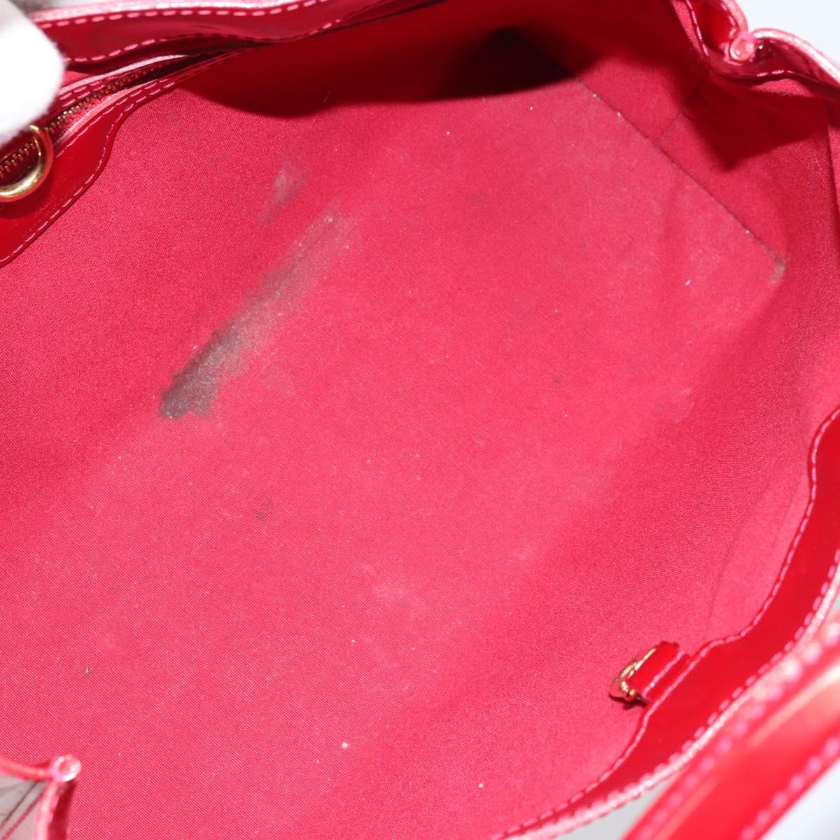 LOUIS VUITTON Monogram Vernis Wilshire PM Bag Pomme D'amour M93642 Auth 172118