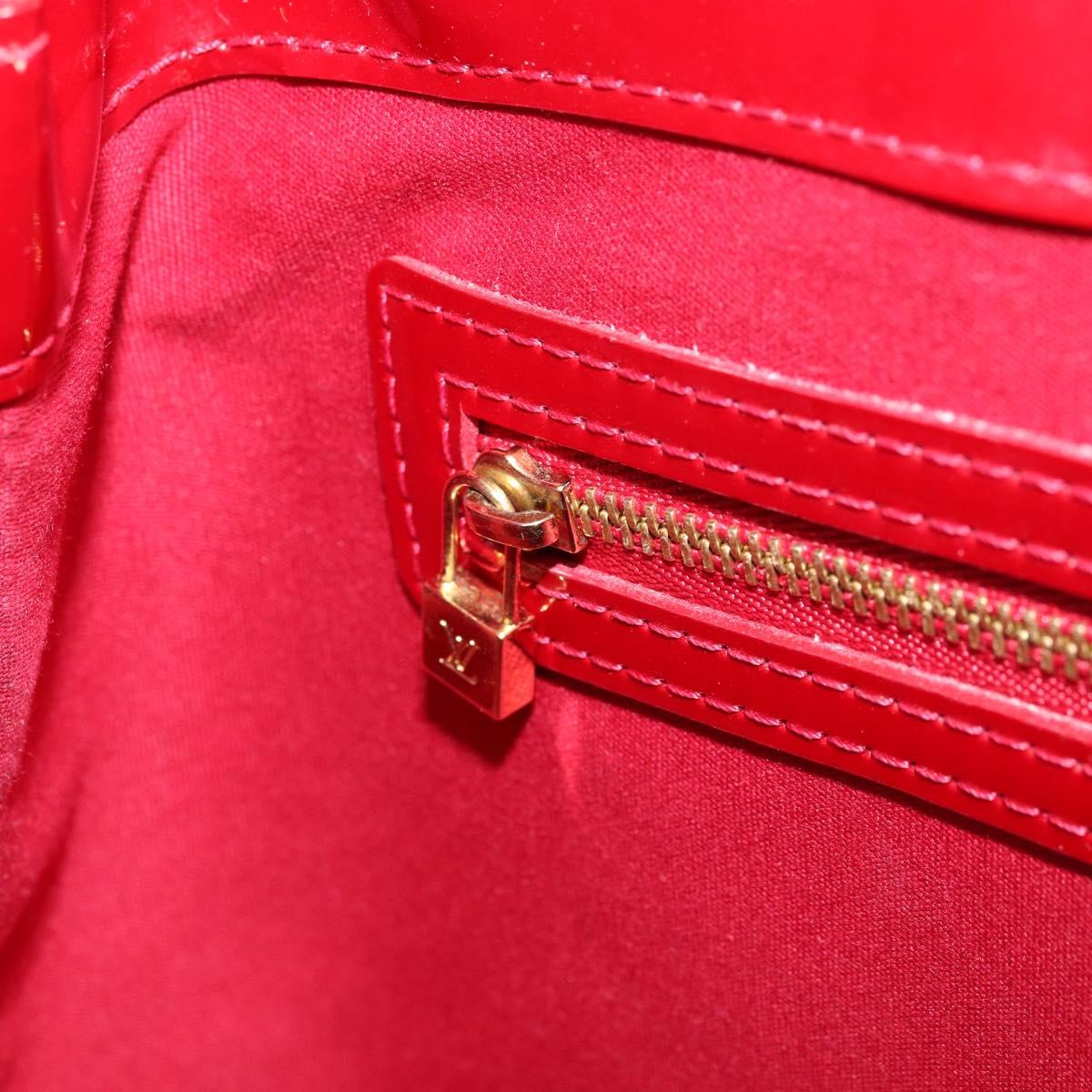 LOUIS VUITTON Monogram Vernis Wilshire PM Bag Pomme D'amour M93642 Auth 172118