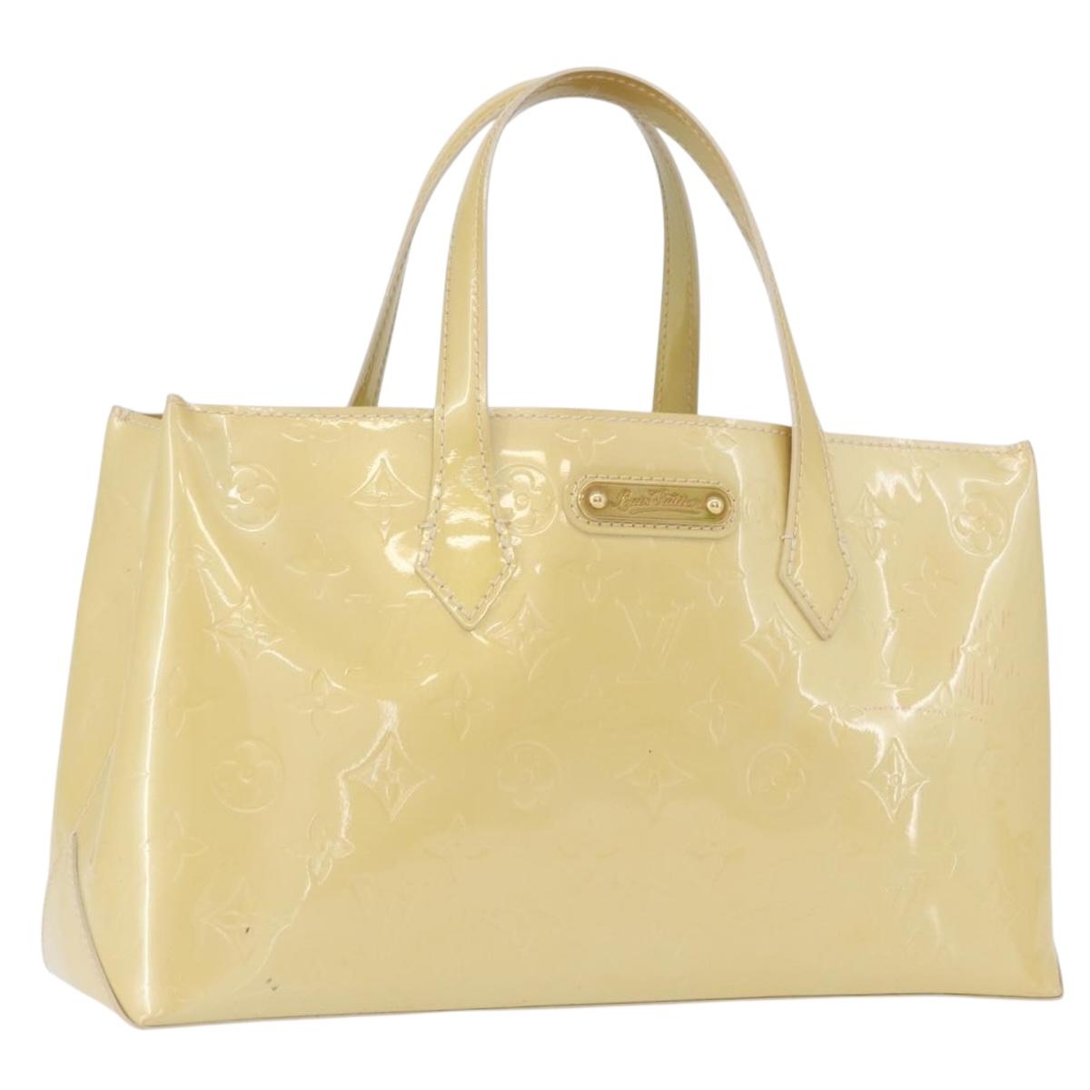 LOUIS VUITTON Monogram Vernis Wilshire PM Bag Rose Florentin M91642 Auth 172121