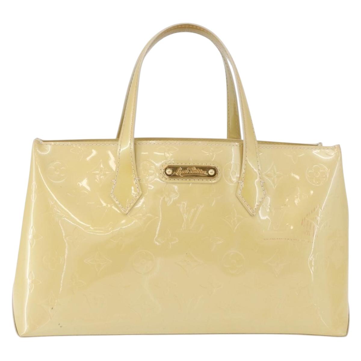 LOUIS VUITTON Monogram Vernis Wilshire PM Bag Rose Florentin M91642 Auth 172121