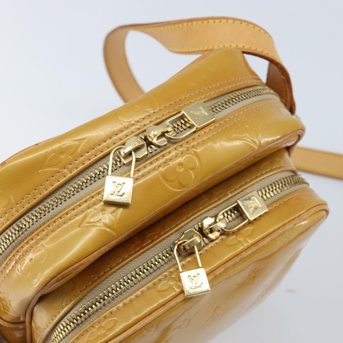 LOUIS VUITTON Monogram Vernis Wooster Shoulder Bag Beige LV Auth 172122