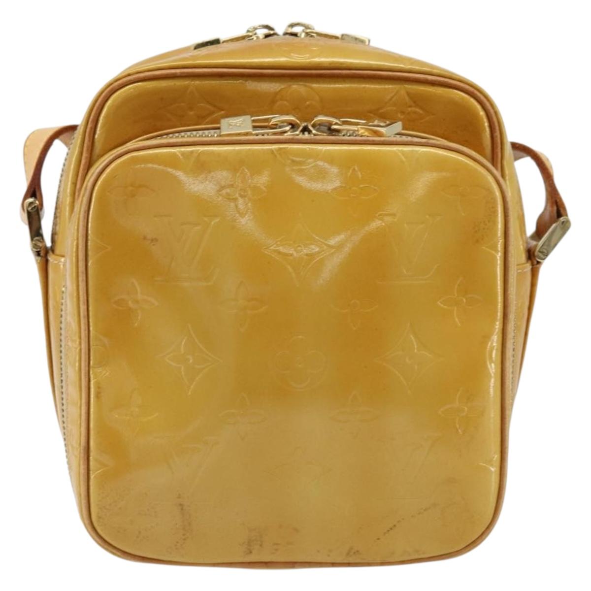LOUIS VUITTON Monogram Vernis Wooster Shoulder Bag Beige LV Auth 172122