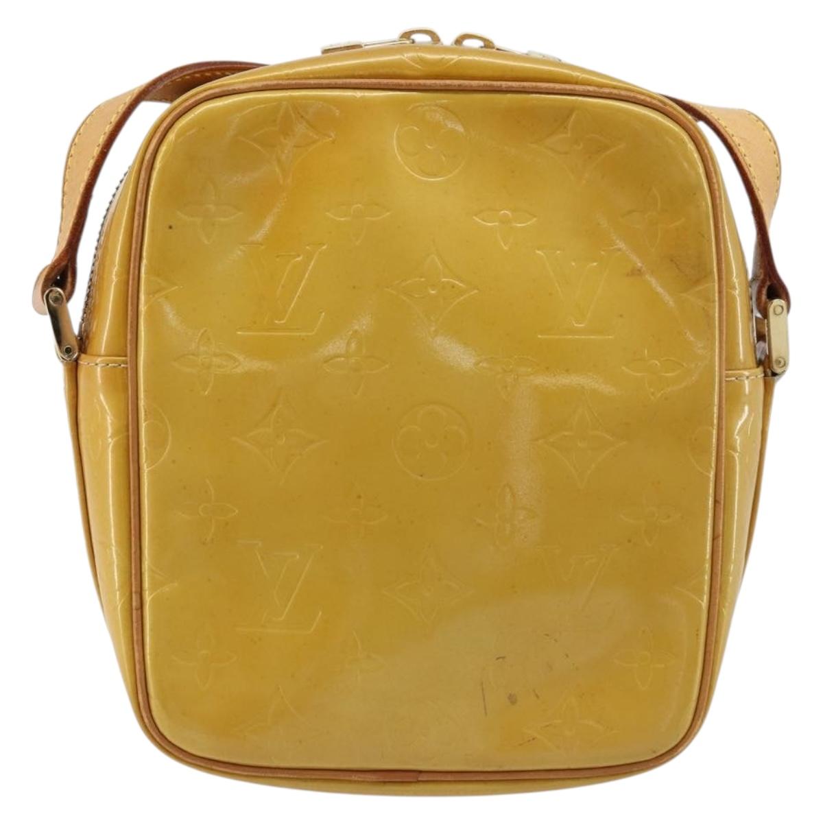 LOUIS VUITTON Monogram Vernis Wooster Shoulder Bag Beige LV Auth 172122