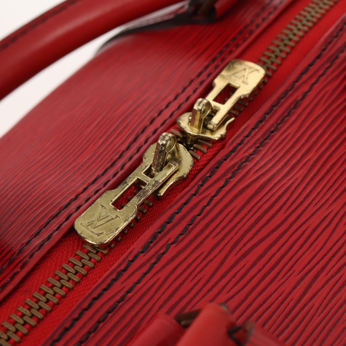 LOUIS VUITTON Epi Keepall 50 Boston Bag Vintage Red M42967 LV Auth 172126A