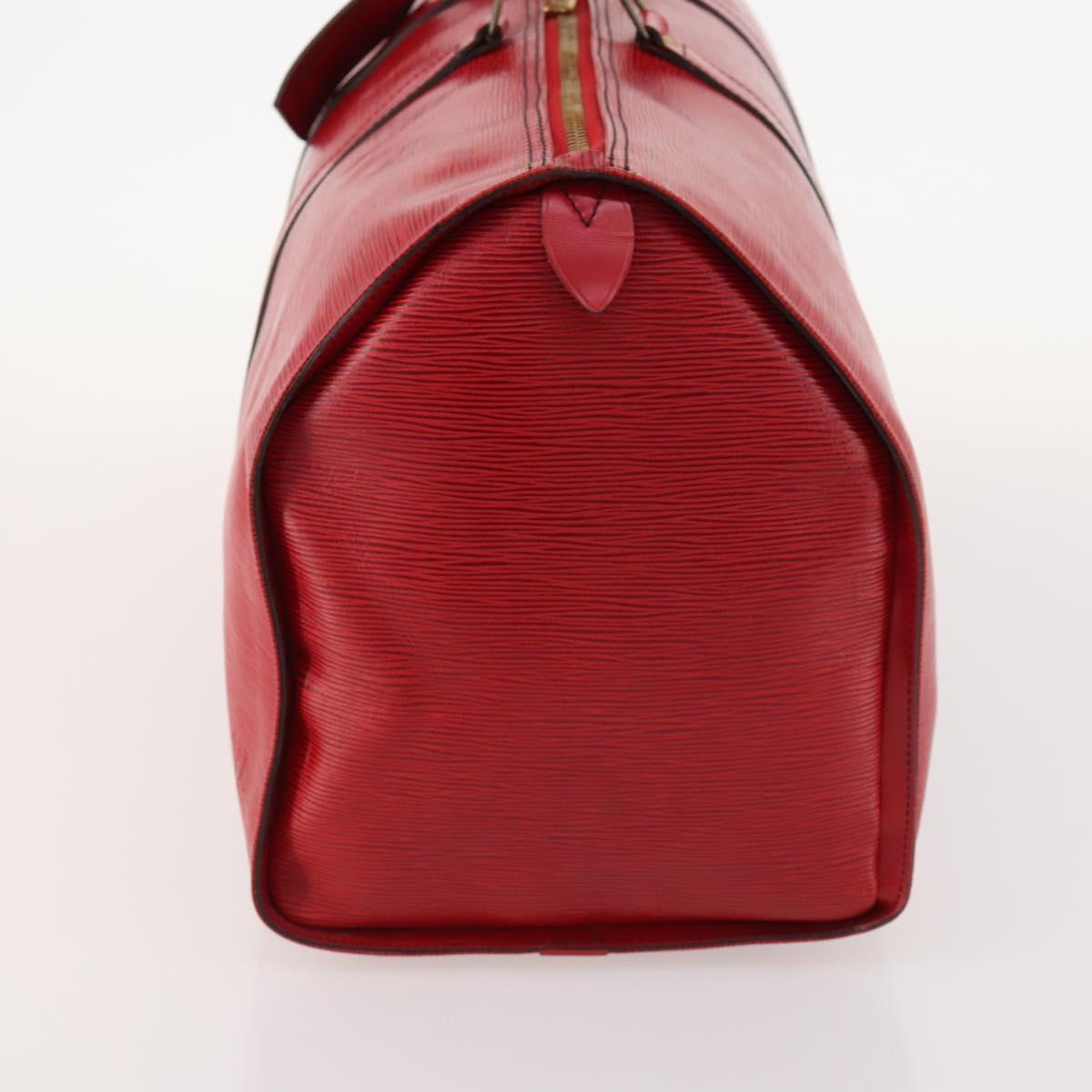 LOUIS VUITTON Epi Keepall 50 Boston Bag Vintage Red M42967 LV Auth 172126A