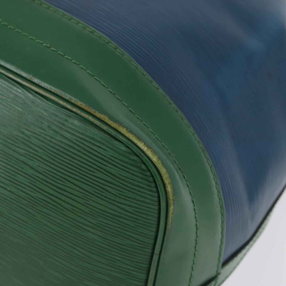 LOUIS VUITTON Epi Noe Shoulder Bag Bicolor Green Blue M44044 LV Auth 172127