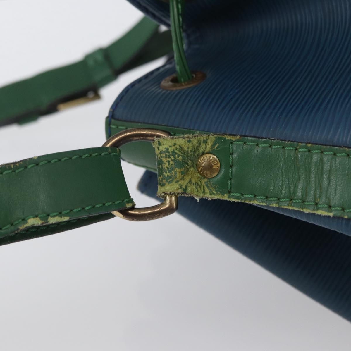 LOUIS VUITTON Epi Noe Shoulder Bag Bicolor Green Blue M44044 LV Auth 172127