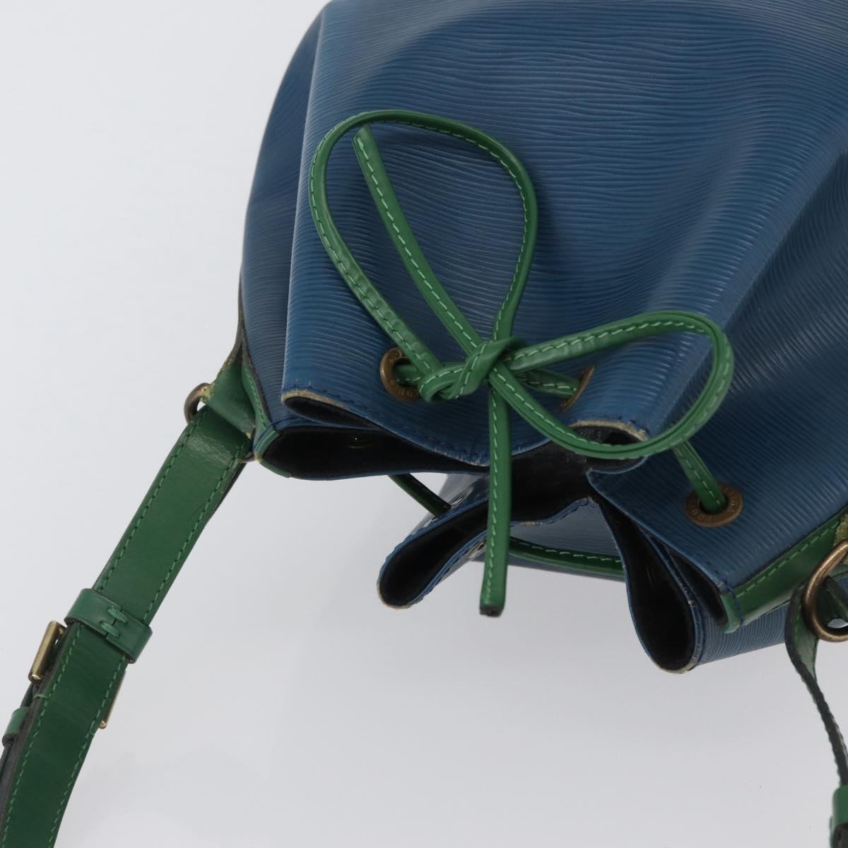 LOUIS VUITTON Epi Noe Shoulder Bag Bicolor Green Blue M44044 LV Auth 172127