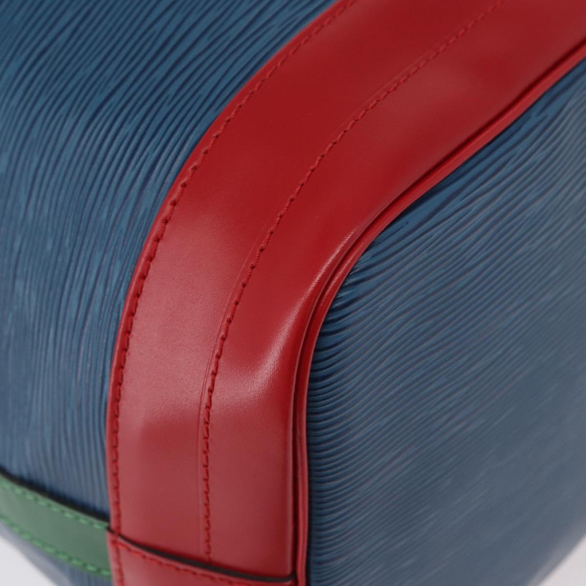LOUIS VUITTON Epi Noe Shoulder Bag Tricolor Red Blue Green M44084 Auth 172128V