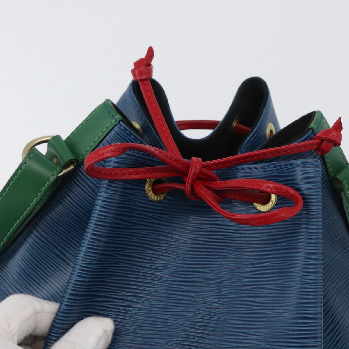LOUIS VUITTON Epi Noe Shoulder Bag Tricolor Red Blue Green M44084 Auth 172128V