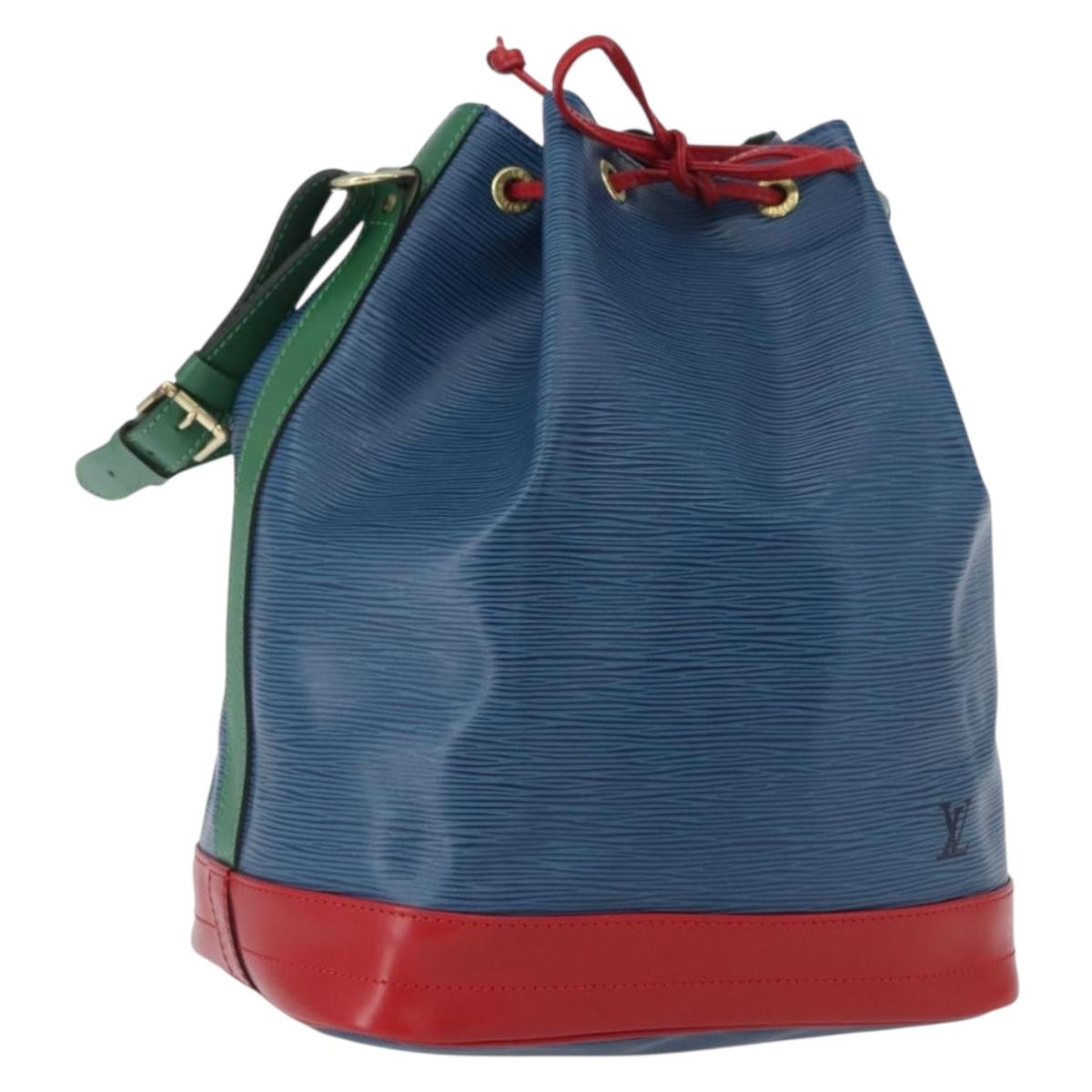 LOUIS VUITTON Epi Noe Shoulder Bag Tricolor Red Blue Green M44084 Auth 172128V