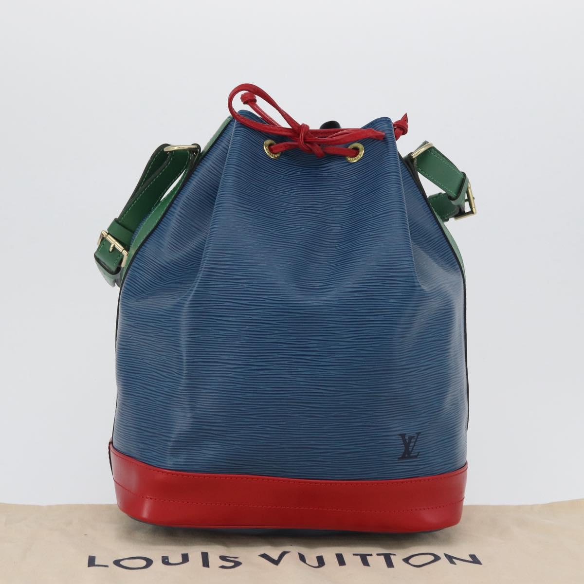 LOUIS VUITTON Epi Noe Shoulder Bag Tricolor Red Blue Green M44084 Auth 172128V