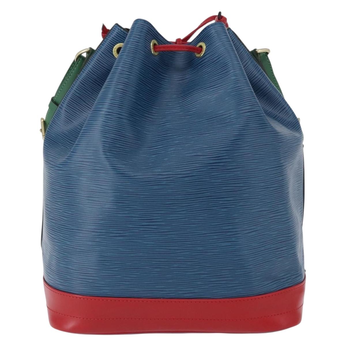 LOUIS VUITTON Epi Noe Shoulder Bag Tricolor Red Blue Green M44084 Auth 172128V