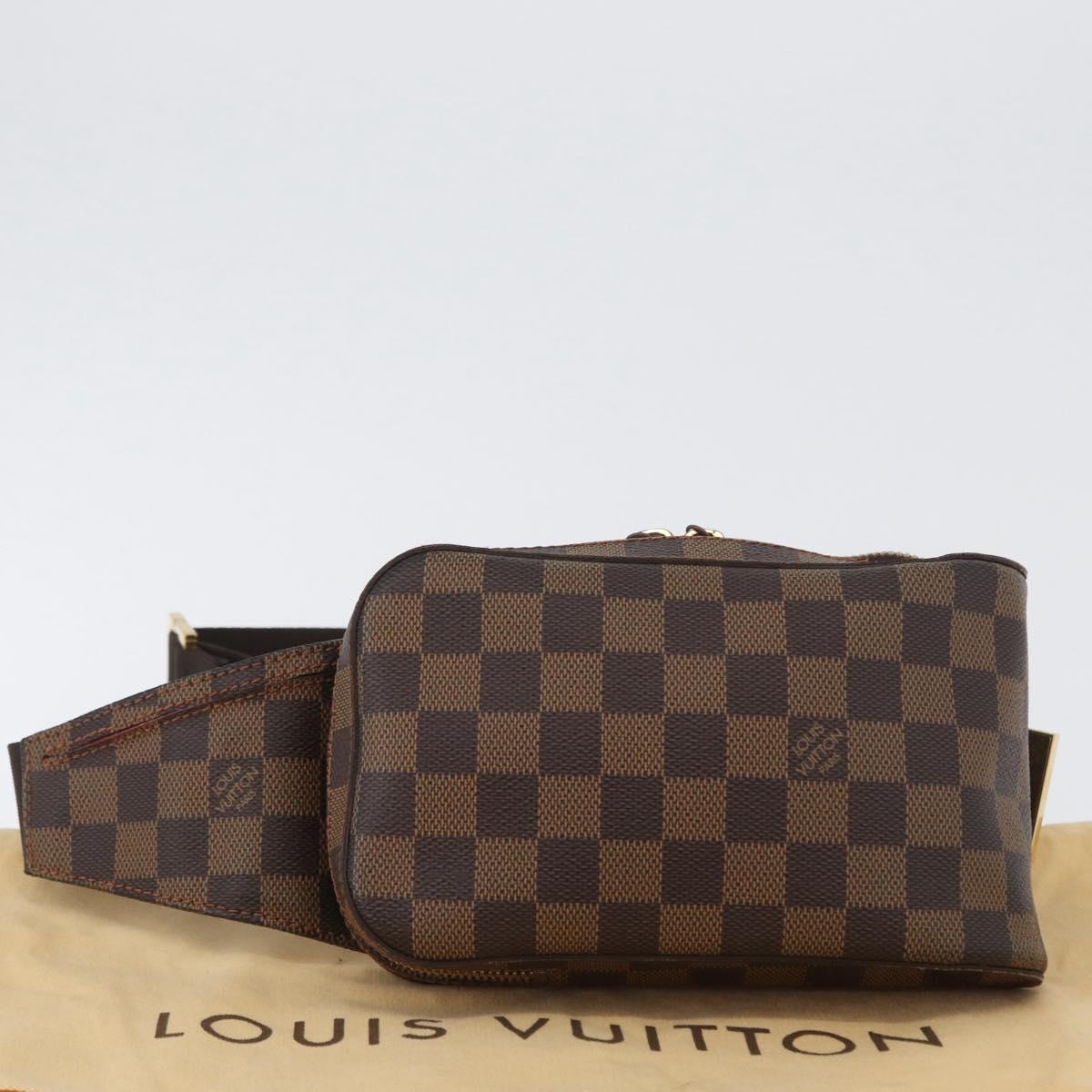 LOUIS VUITTON Damier Ebene Geronimos Shoulder Bag N51994 LV Auth 172134V