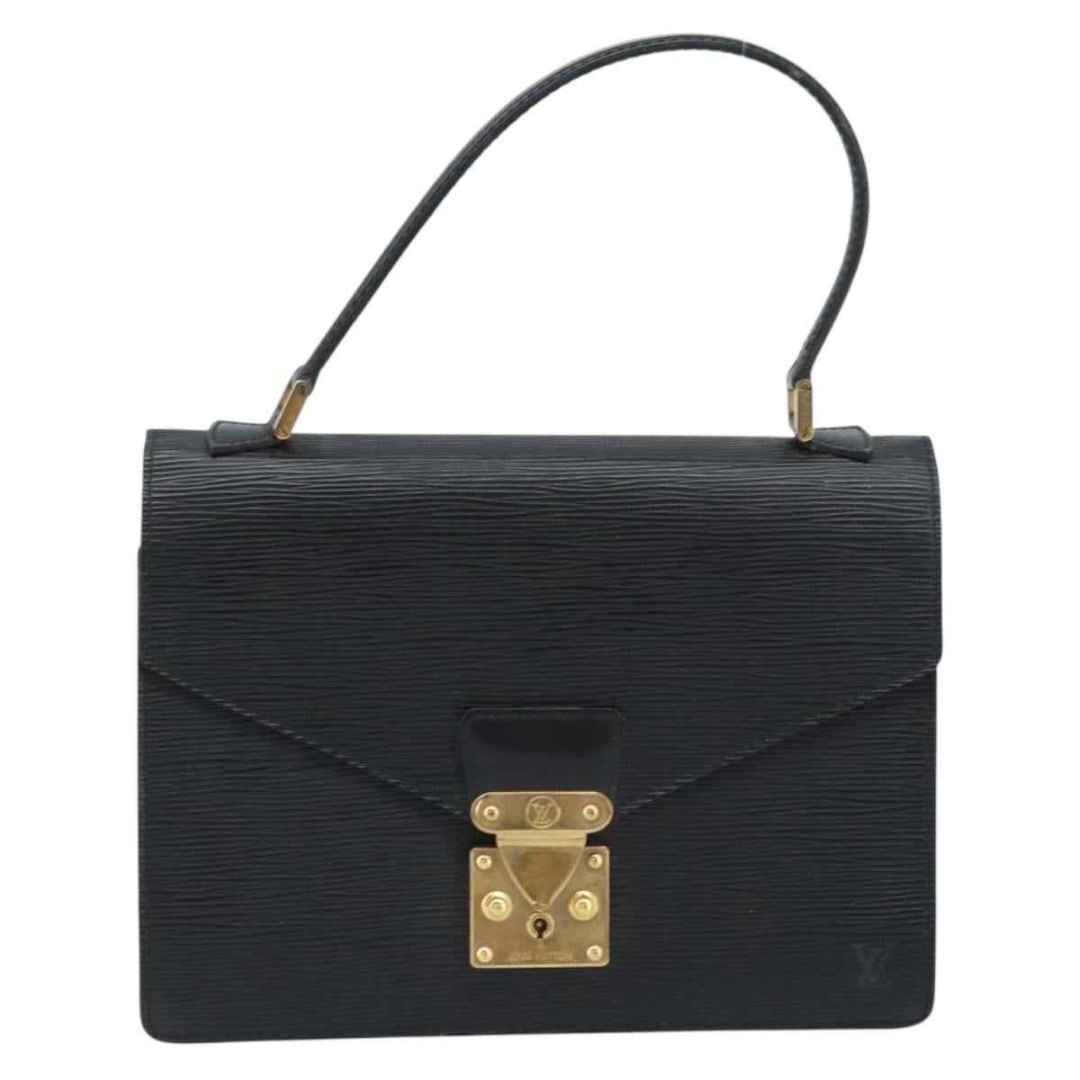 LOUIS VUITTON Epi Concorde Hand Bag Black M52132 LV Auth 172148