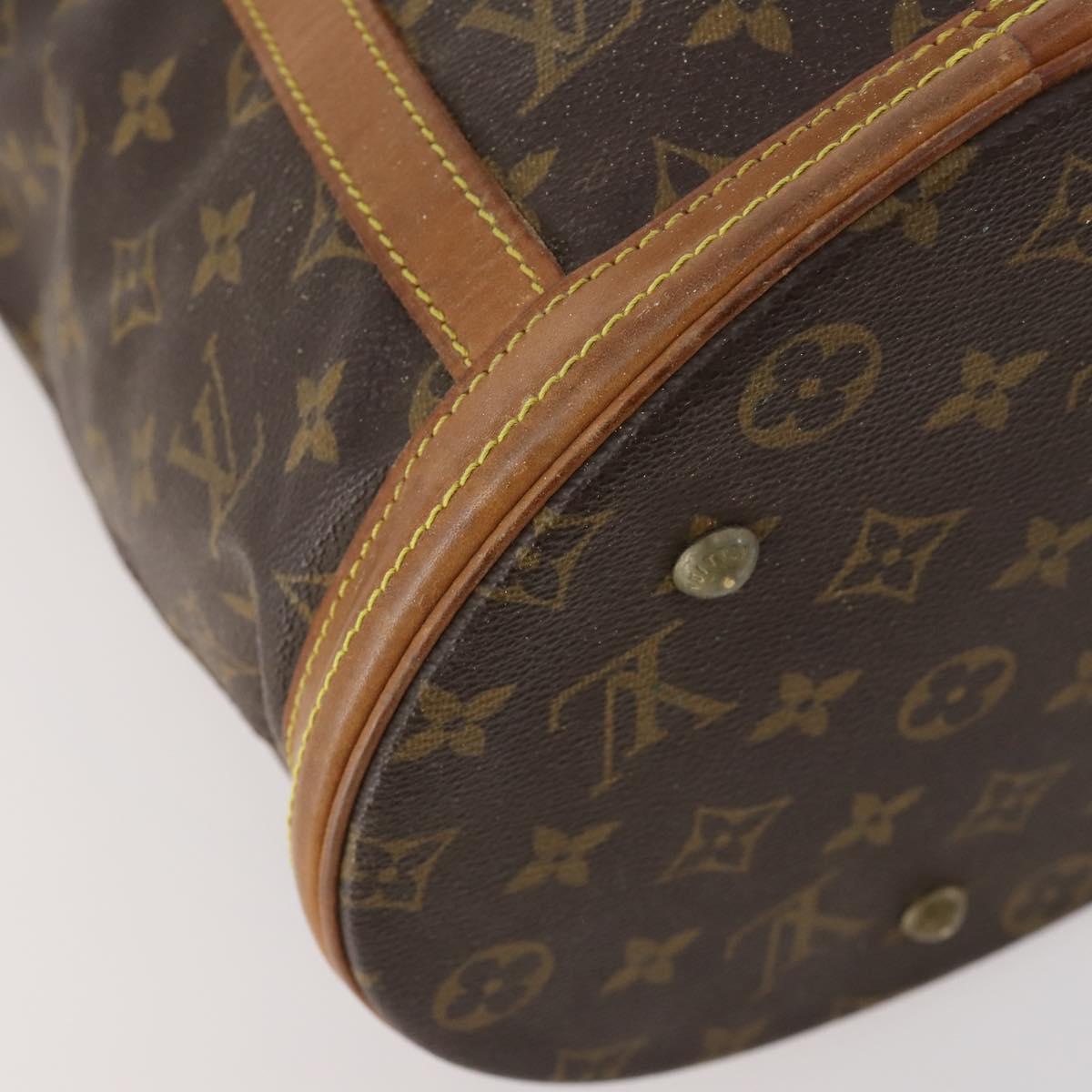 LOUIS VUITTON Monogram Bucket GM Shoulder Bag M42236 LV Auth 172193