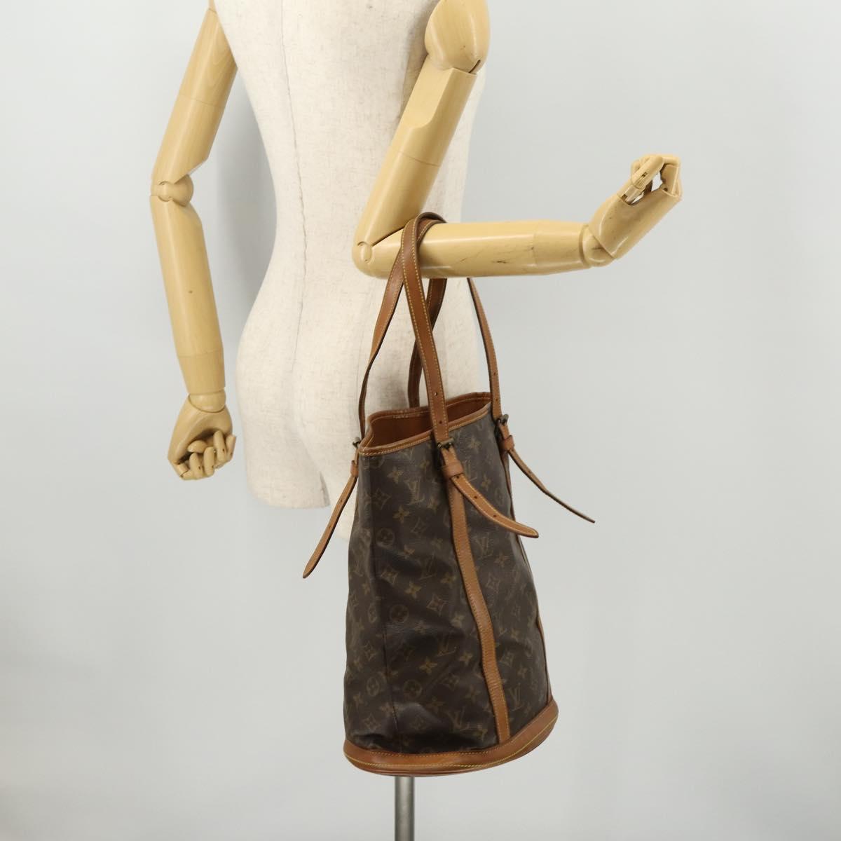 LOUIS VUITTON Monogram Bucket GM Shoulder Bag M42236 LV Auth 172193