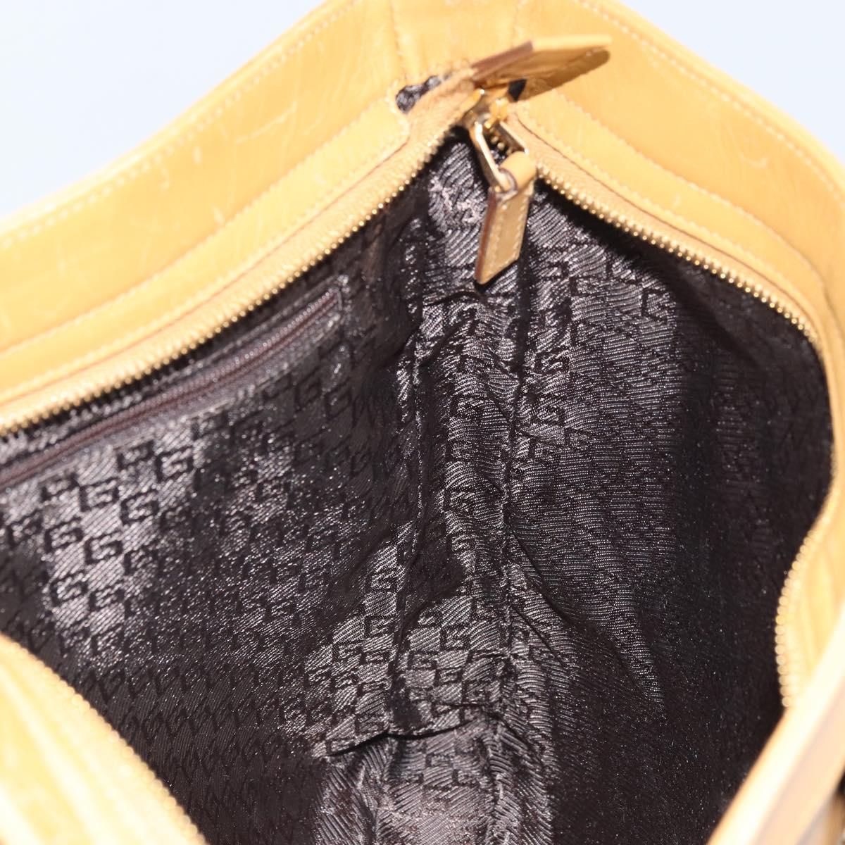 GUCCI Jackie Sherry Line Shoulder Bag Leather Brown Gold 001 4094 Auth 172211