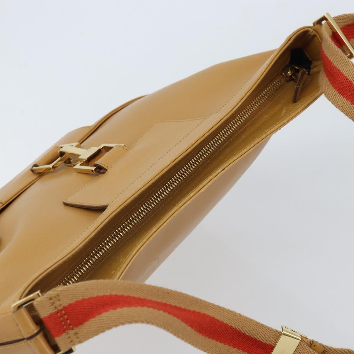 GUCCI Jackie Sherry Line Shoulder Bag Leather Brown Gold 001 4094 Auth 172211