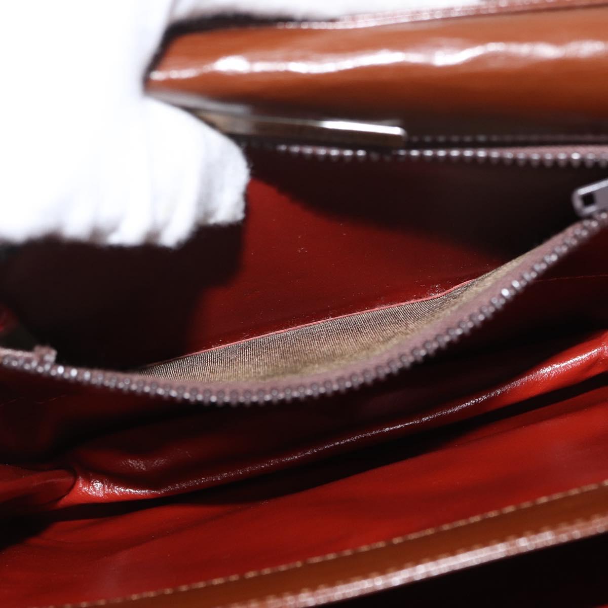 SAINT LAURENT Shoulder Bag Leather Brown Auth 172229