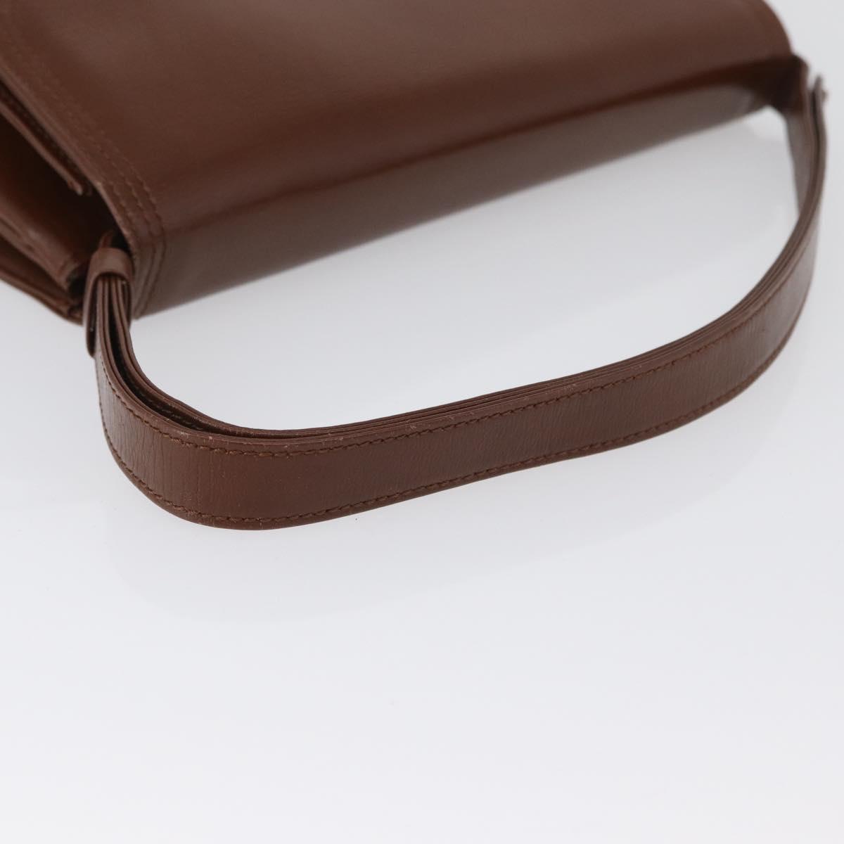 SAINT LAURENT Shoulder Bag Leather Brown Auth 172229