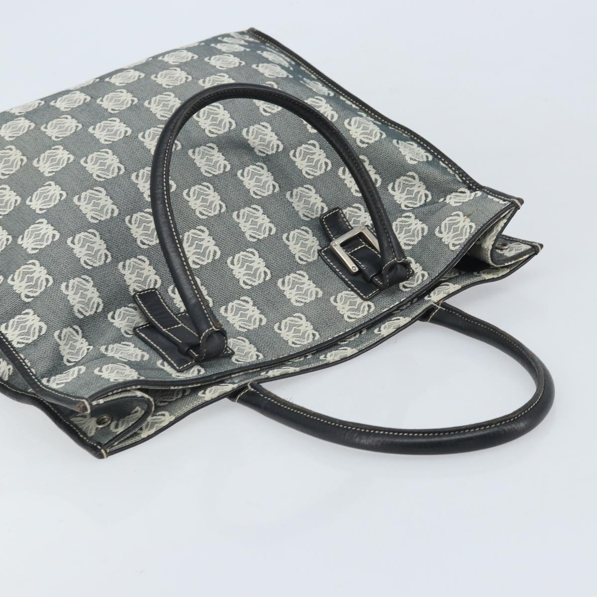 LOEWE Anagram Tote Bag Canvas Black Auth 172243