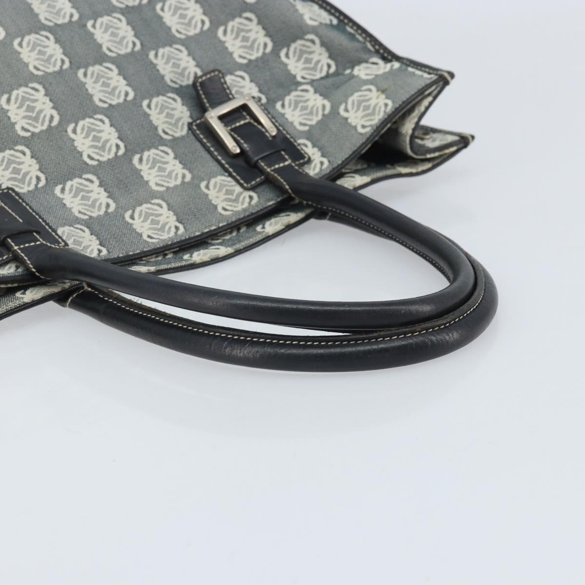 LOEWE Anagram Tote Bag Canvas Black Auth 172243
