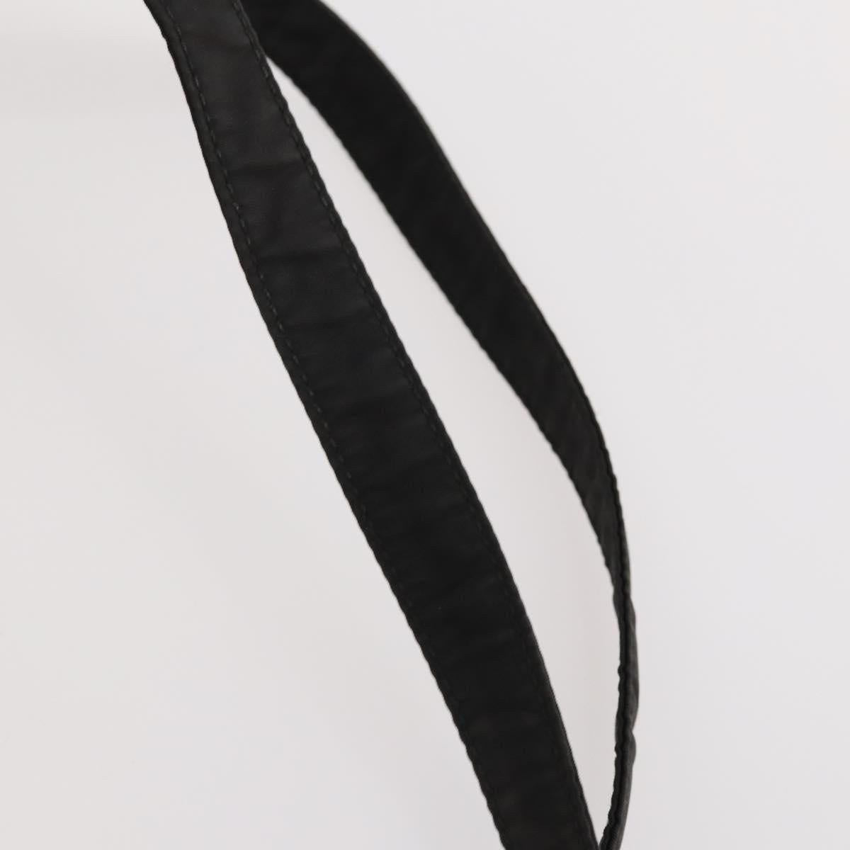 PRADA Backpack Nylon Black Gold Auth 172266