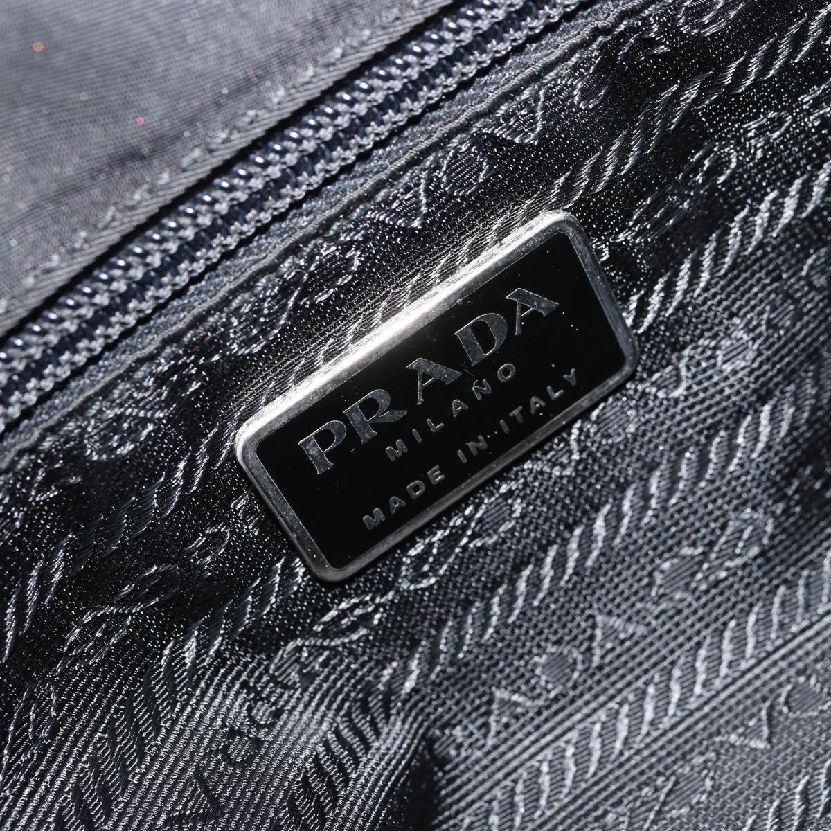 PRADA Tote Bag Nylon Black Auth 172279