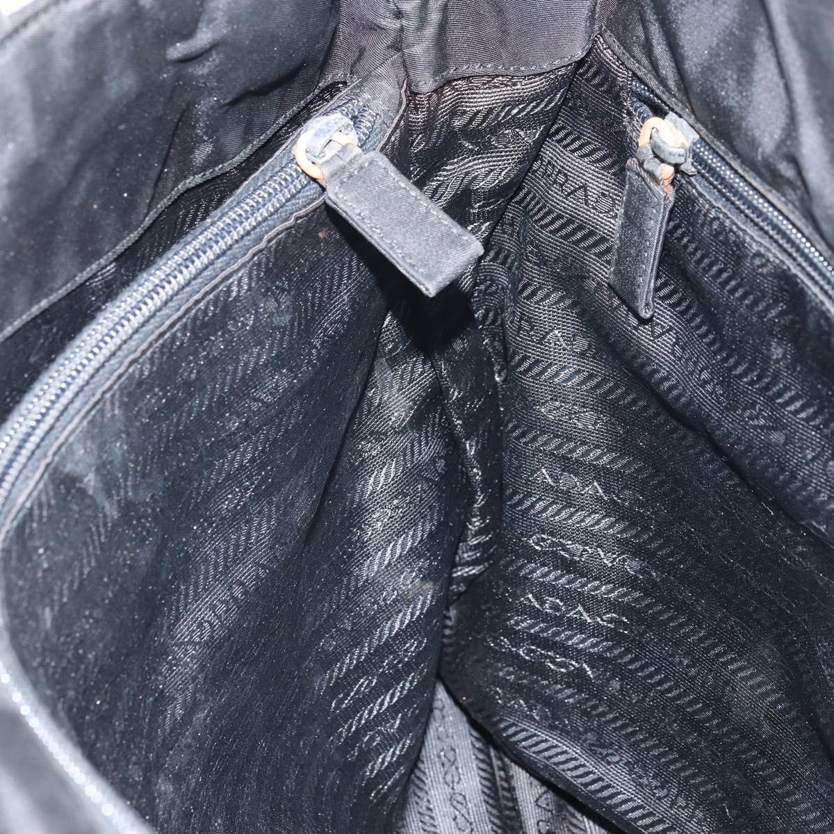 PRADA Tote Bag Nylon Black Auth 172279