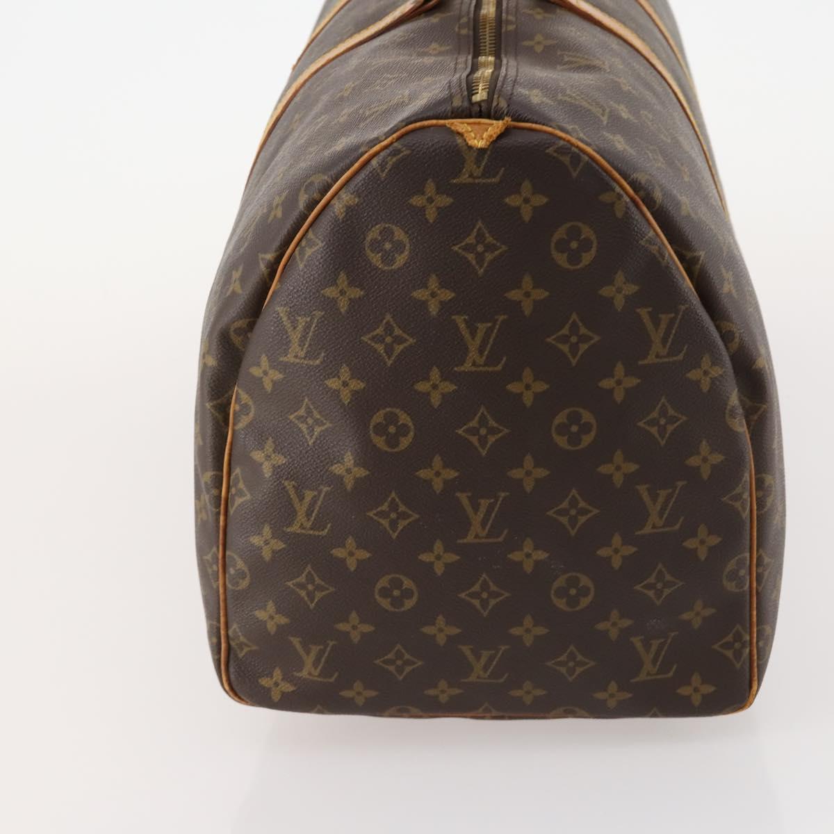 LOUIS VUITTON Monogram Keepall 55 Boston Bag M41424 LV Auth 172324