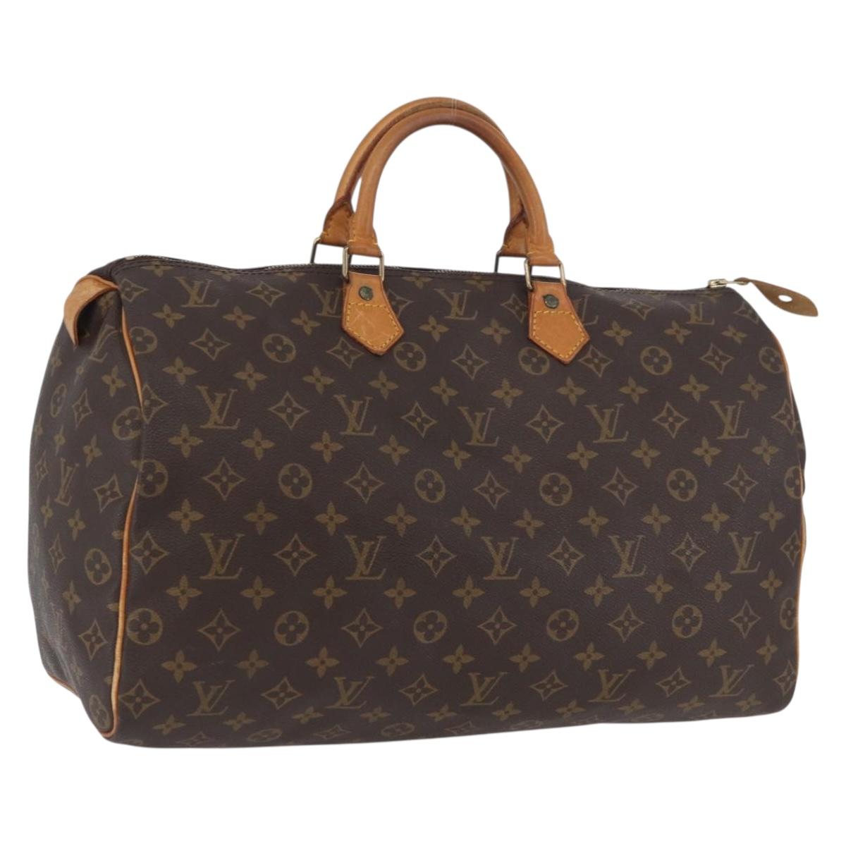 LOUIS VUITTON Monogram Speedy 40 Hand Bag M41522 LV Auth 172326