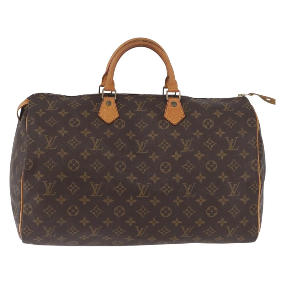 LOUIS VUITTON Monogram Speedy 40 Hand Bag M41522 LV Auth 172326