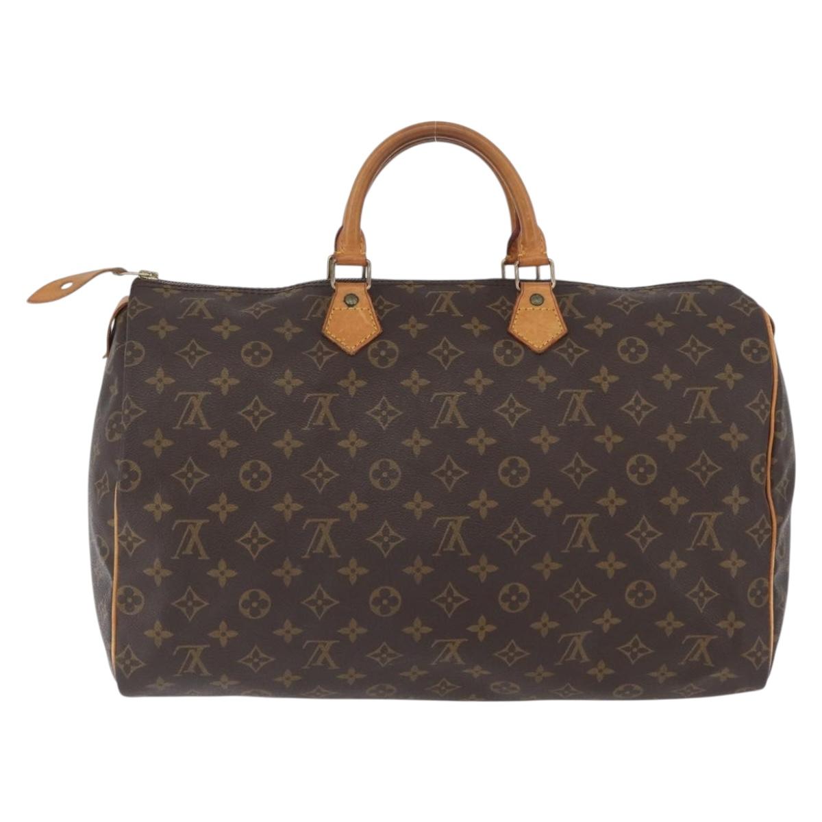 LOUIS VUITTON Monogram Speedy 40 Hand Bag M41522 LV Auth 172326