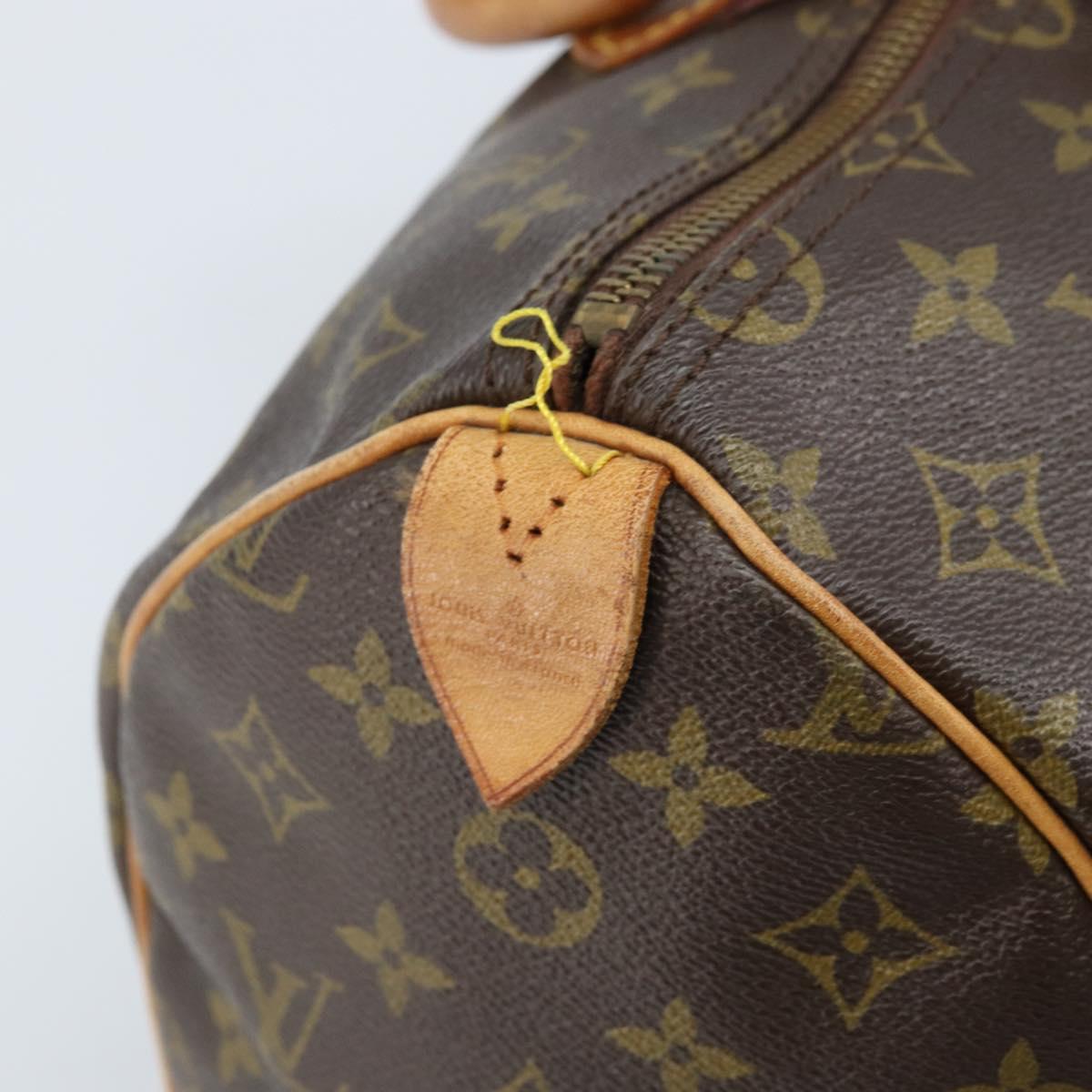 LOUIS VUITTON Monogram Speedy 35 Hand Bag M41524 LV Auth 172327