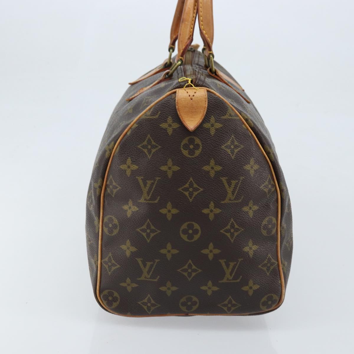 LOUIS VUITTON Monogram Speedy 35 Hand Bag M41524 LV Auth 172327