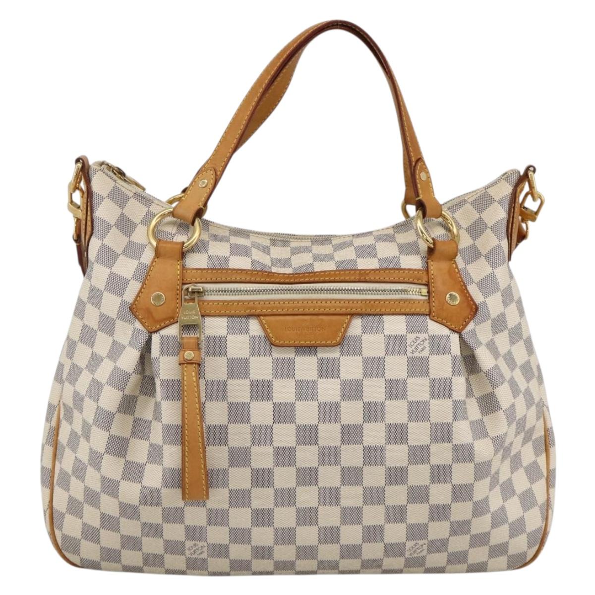 LOUIS VUITTON Damier Azur Evora MM Tote Bag 2way N41133 LV Auth 172344V