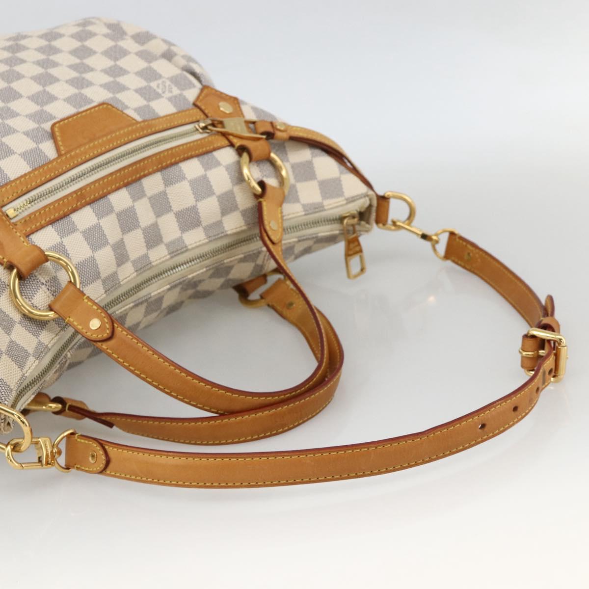 LOUIS VUITTON Damier Azur Evora MM Tote Bag 2way N41133 LV Auth 172344V