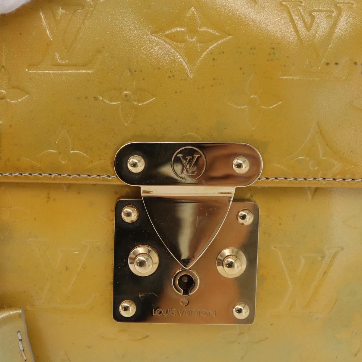LOUIS VUITTON Monogram Vernis Spring street Hand Bag Gris M91029 LV Auth 172351