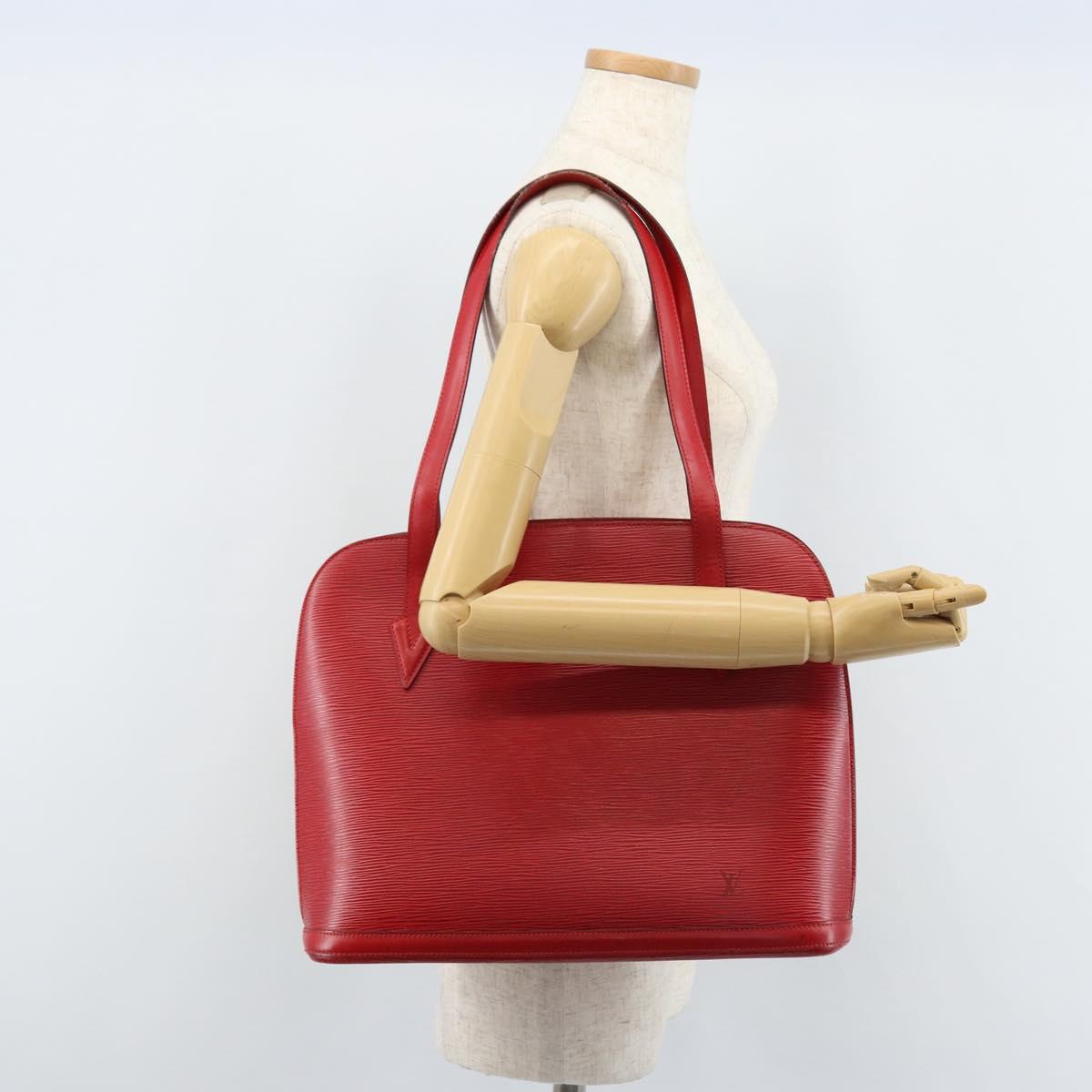 LOUIS VUITTON Epi Lussac Shoulder Bag Red M52287 LV Auth 172360