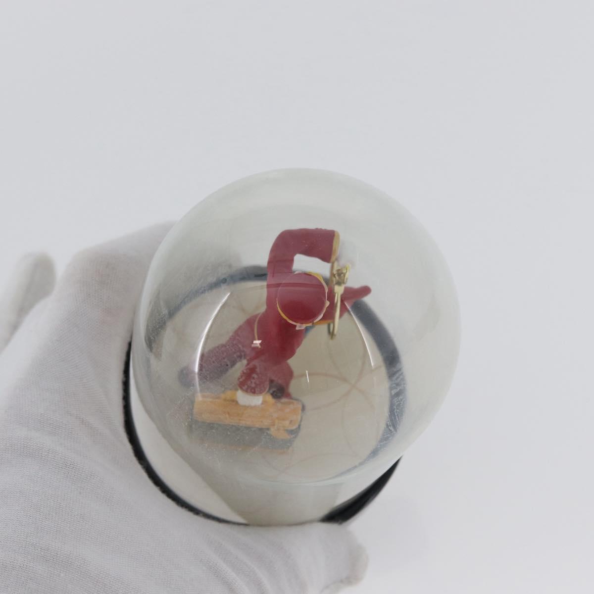 LOUIS VUITTON Snow Globe Pageboy Clear Red LV Auth 172367A