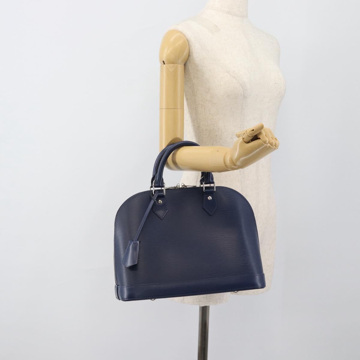 LOUIS VUITTON Epi Alma PM Hand Bag Indigo M40620 LV Auth 172369SAV