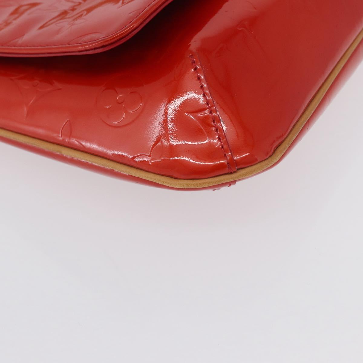 LOUIS VUITTON Monogram Vernis Thompson Street Bag Red M91094 LV Auth 172379
