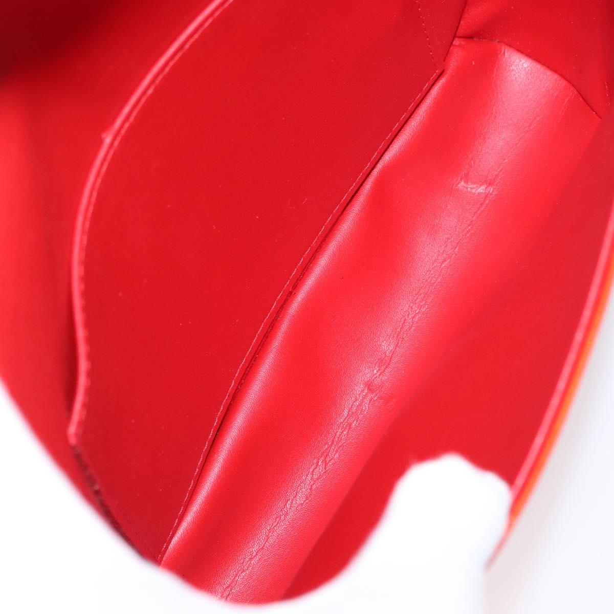 LOUIS VUITTON Monogram Vernis Thompson Street Bag Red M91094 LV Auth 172379