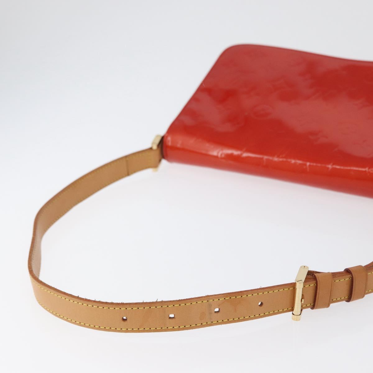 LOUIS VUITTON Monogram Vernis Thompson Street Bag Red M91094 LV Auth 172379