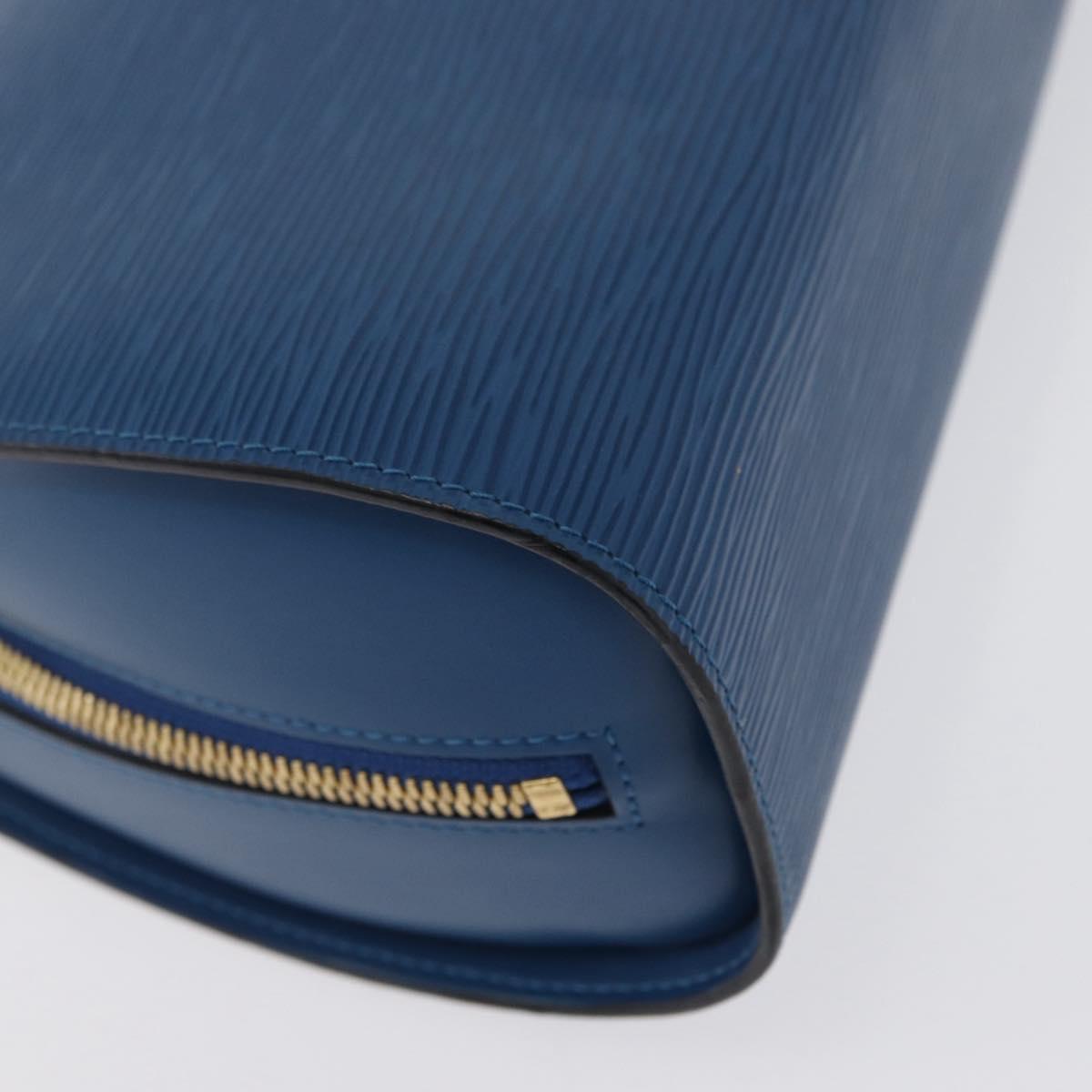 LOUIS VUITTON Epi Dauphine GM Pouch Blue M48435 LV Auth 172381