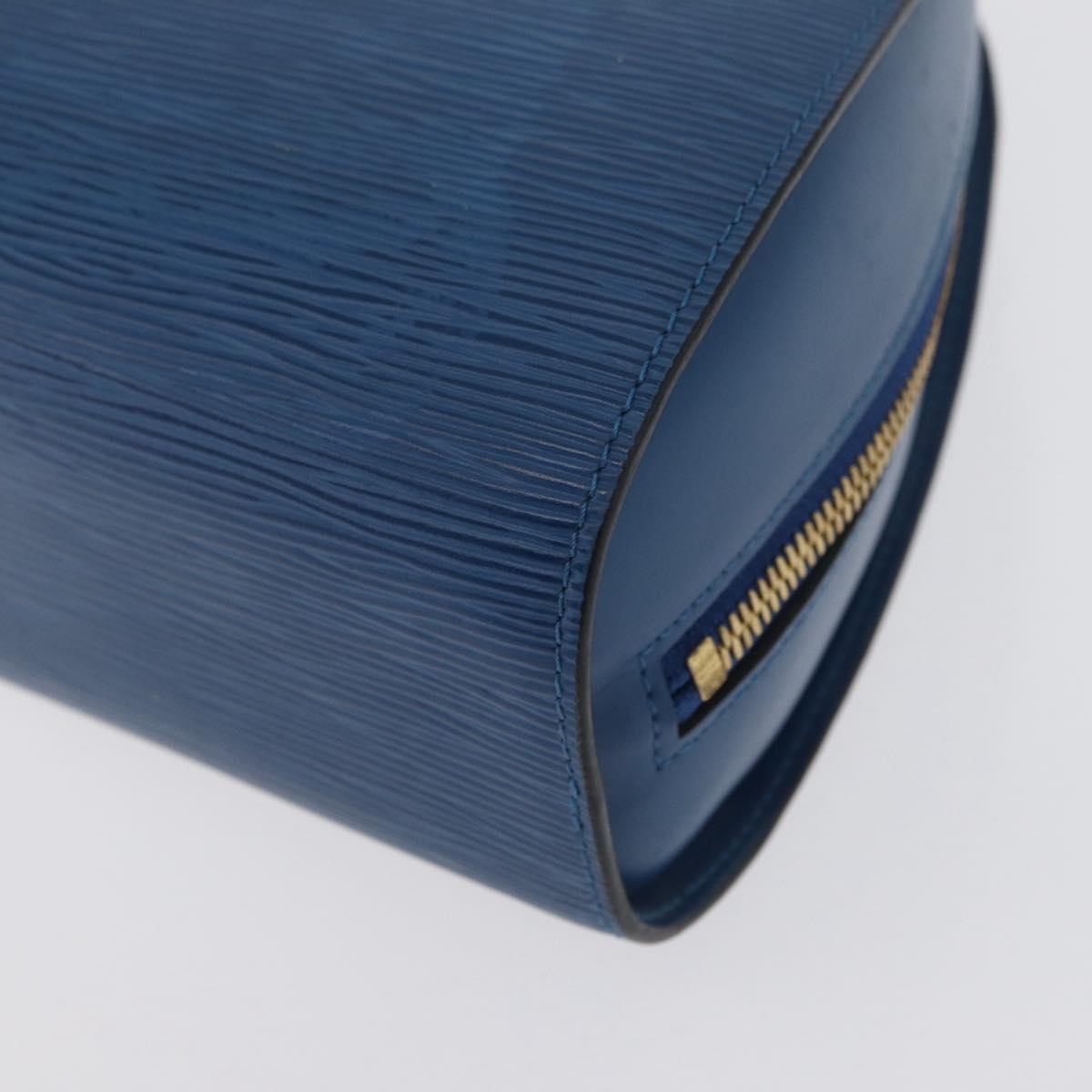 LOUIS VUITTON Epi Dauphine GM Pouch Blue M48435 LV Auth 172381