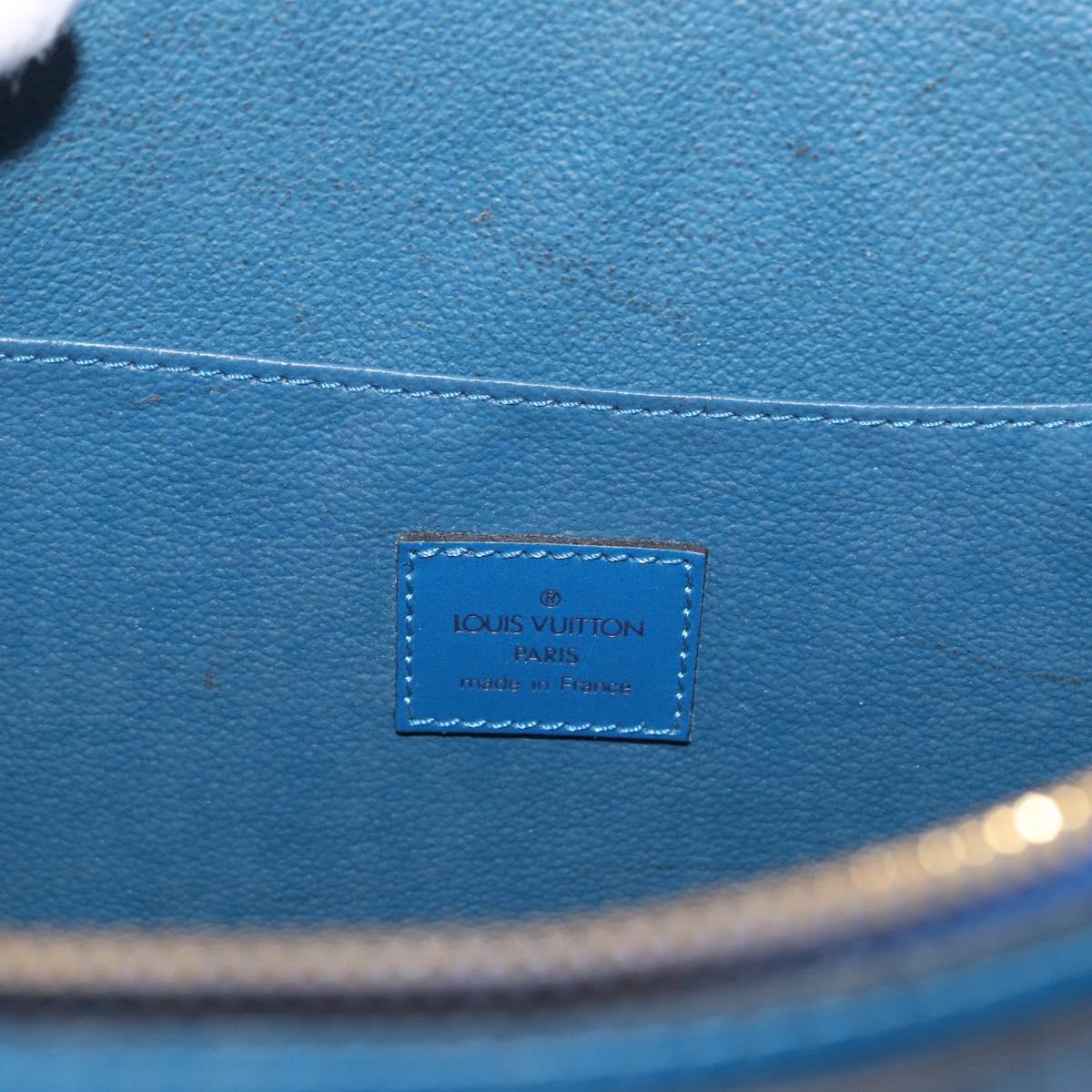 LOUIS VUITTON Epi Dauphine GM Pouch Blue M48435 LV Auth 172381