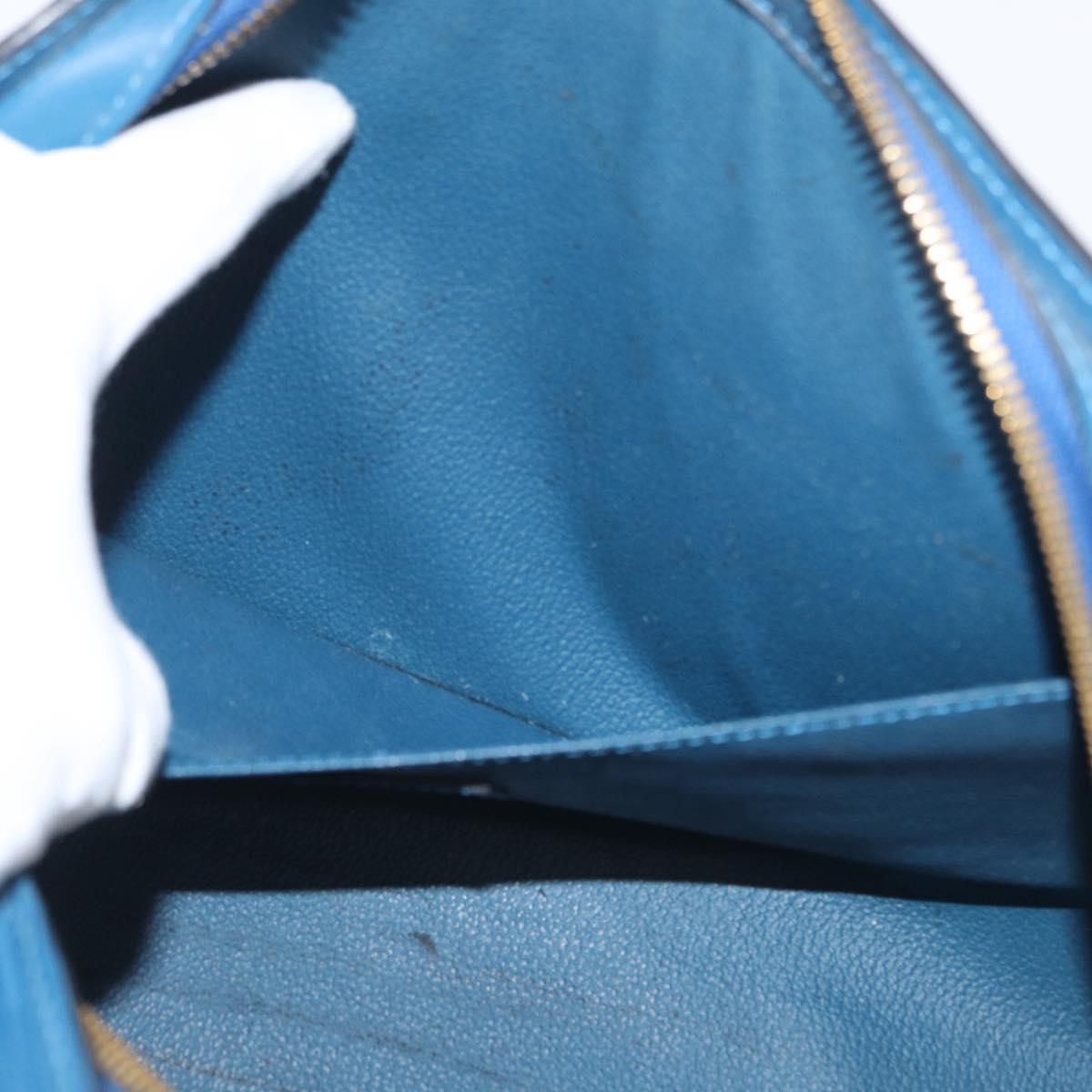 LOUIS VUITTON Epi Dauphine GM Pouch Blue M48435 LV Auth 172381