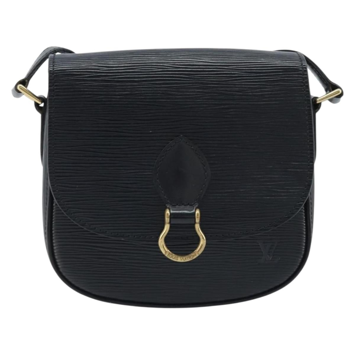 LOUIS VUITTON Epi Saint Cloud PM Shoulder Bag Black M52212 LV Auth 172391A